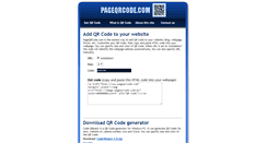 Desktop Screenshot of pageqrcode.com